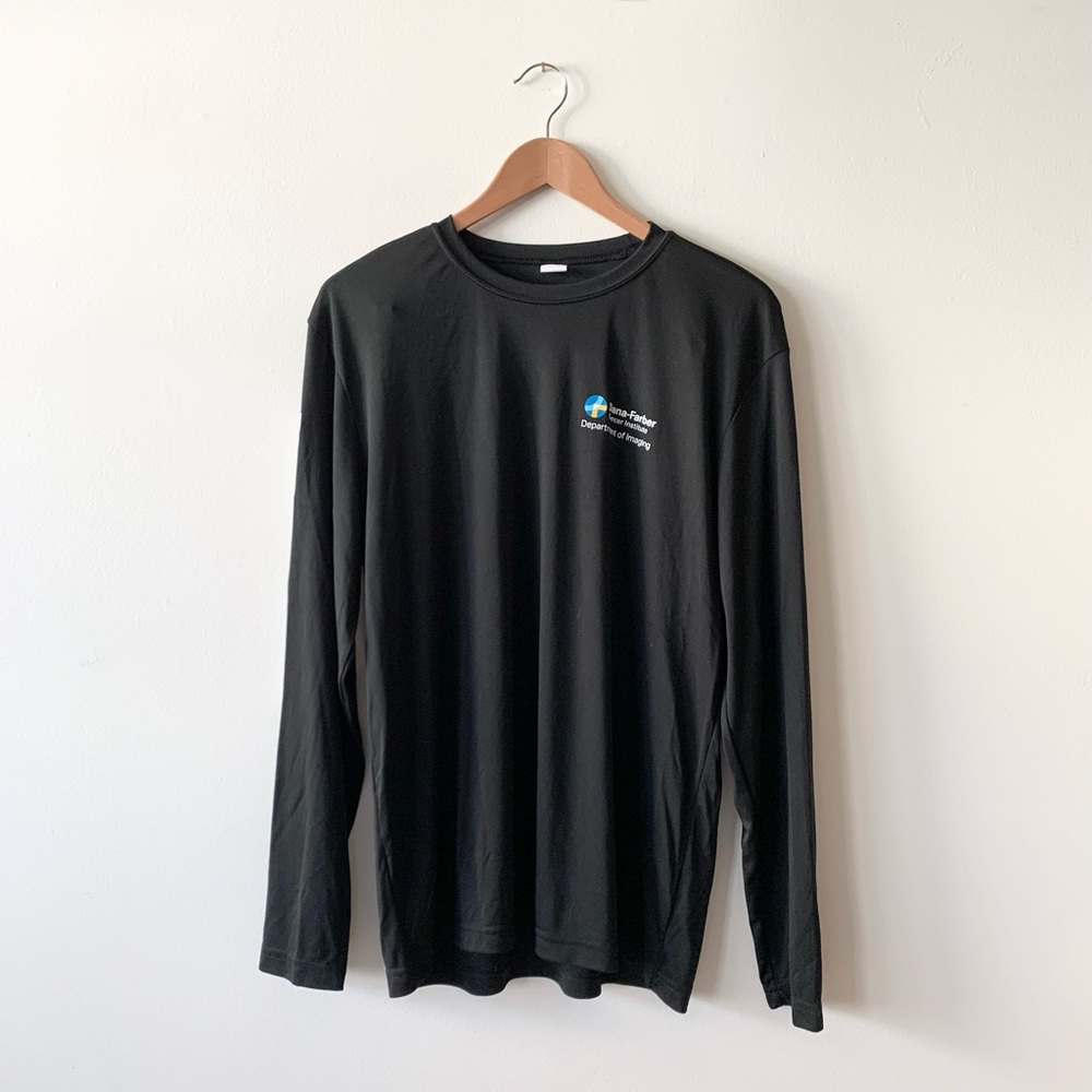 NEW Sport-Tek Dana-Farber Logo Black Activewear Long Sleeve Tee